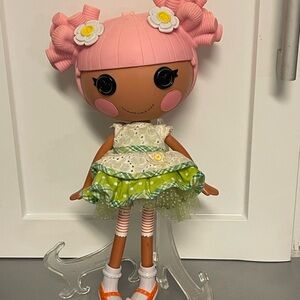 Lalaloopsy Flower Pot Blossom Doll 13” Pink Hair Outfit Doll